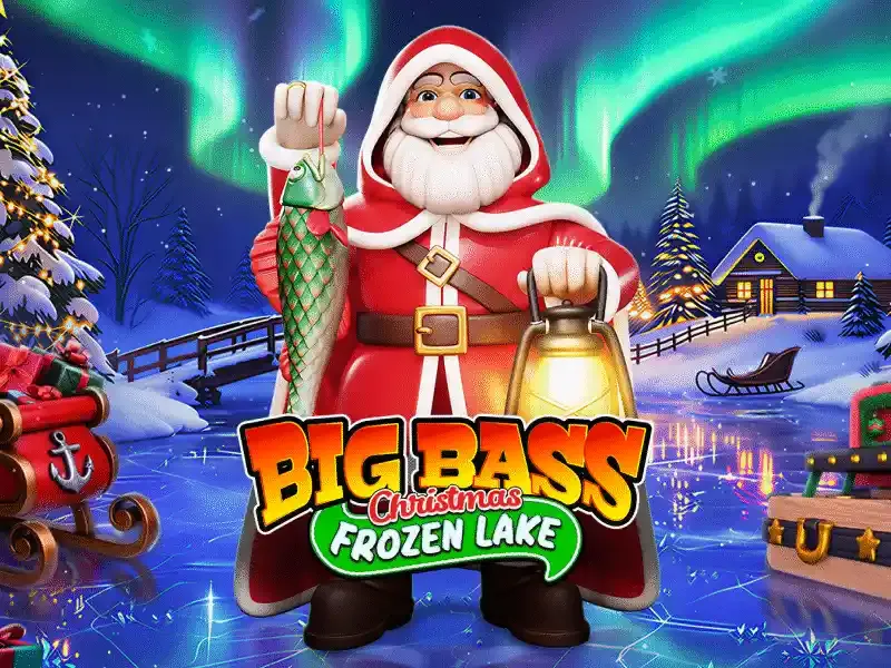 Big Bass Christmas Frozen Lake